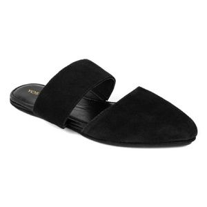 NWOT Yosi Samra Black Vicky Suede Mule